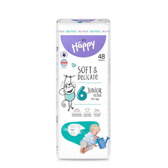 Scutece Bella Baby Happy Junior Extra Nr.6, 48 bucăți