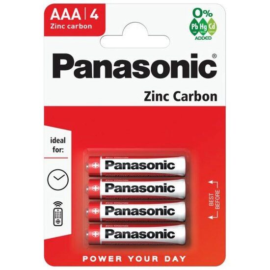 Baterii Panasonic Zinc Carbon R03 – Set 4 bucăți
