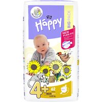 Scutece Bella Baby Happy Maxi Plus Nr.4+, 62 bucăți