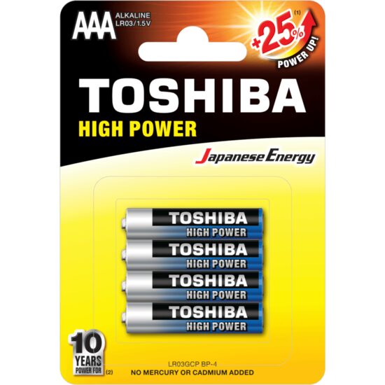Baterii Toshiba AAA R3, alcaline, 4 bucăți/set