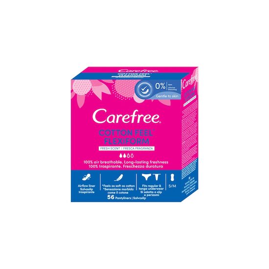 Protej-Slip Carefree Flexiform White, 56 bucăți/set