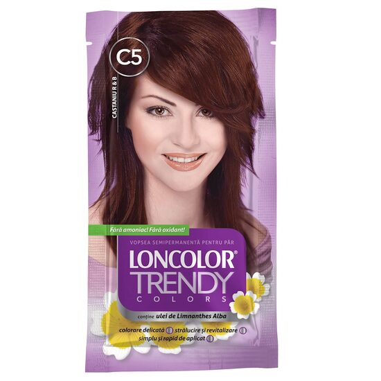 Vopsea pentru păr Loncolor Trendy Colors C5 Castaniu R&B