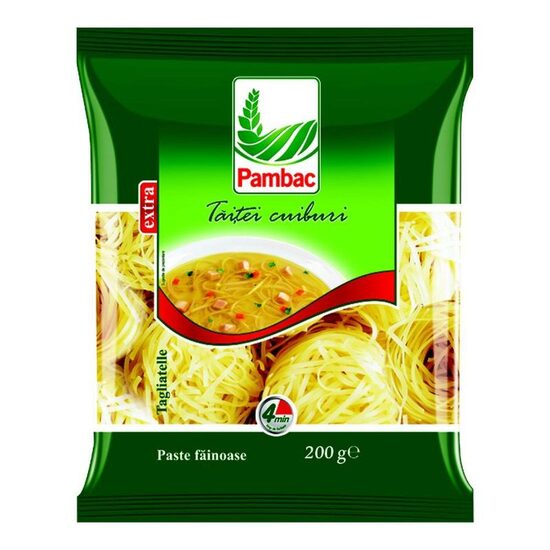 Paste făinoase Pambac Tăiței cuiburi, 200 g