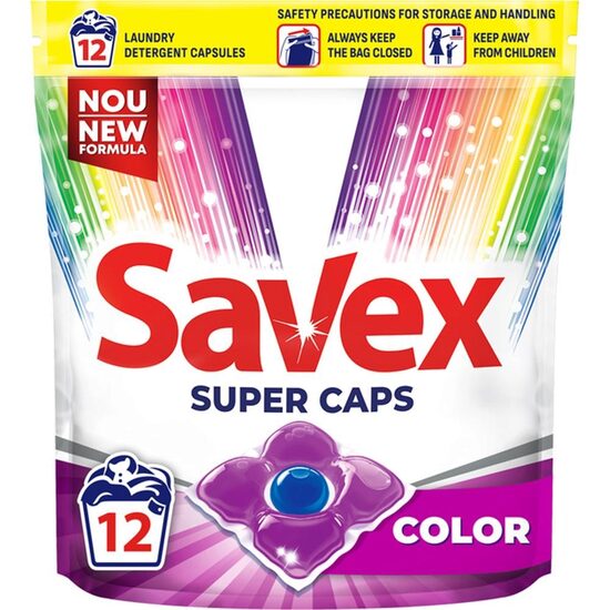 Capsule detergent Savex 2în1 Color – 12 capsule