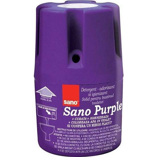 Odorizant bazin WC Sano, culoare Mov, 150g