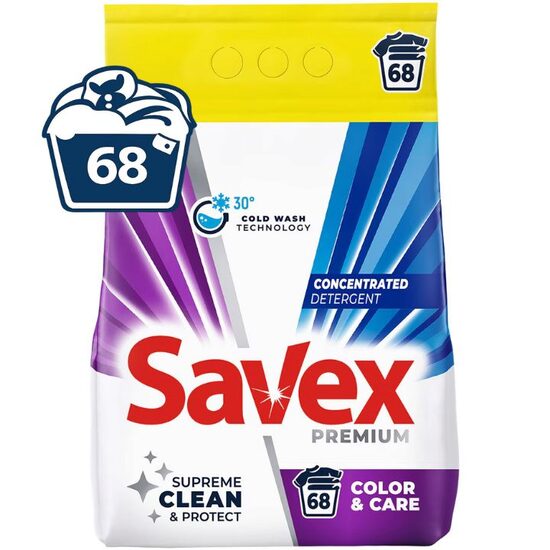 Detergent automat Savex Premium Color Care – 5.5 kg, 68 spălări