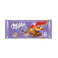 Ciocolată Milka LU cu biscuiți – 87 g