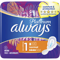 Absorbante Always Platinum Ultra, Mărimea 1, 8 bucăți