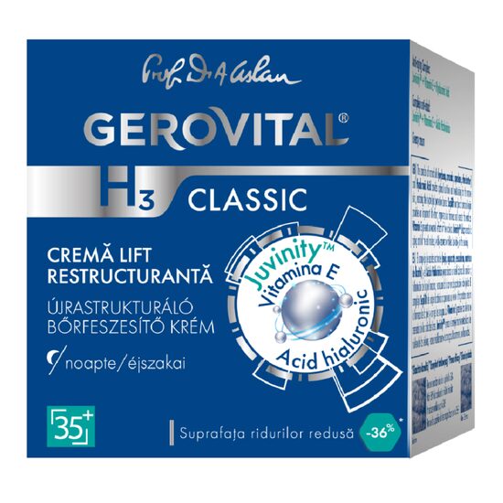 Cremă Lift Gerovital H3 Classic, restructurantă, 50ml