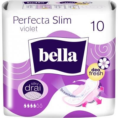 Absorbante Bella Perfecta Slim Violet, 10 bucăți
