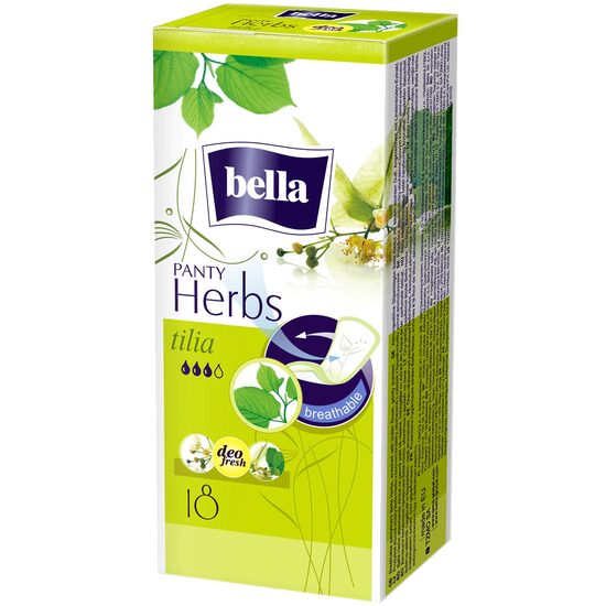 Absorbante zilnice Bella Panty Herbs cu Tei, 18 bucăți