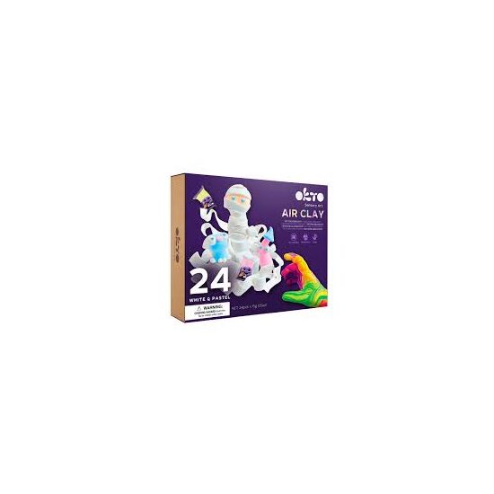 Set creație Air Clay OktO – 24 culori, modelaj ușor, reutilizabil