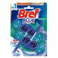 Odorizant toaletă Bref Aktiv Blue Eucalyptus 2x50g