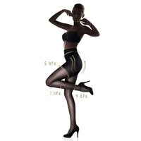 Ciorapi Femei Marilyn Plus Up Light, Mărimea 3, Nero