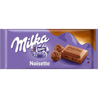 Ciocolată Milka Noisette cu alune mărunțite – 90 g