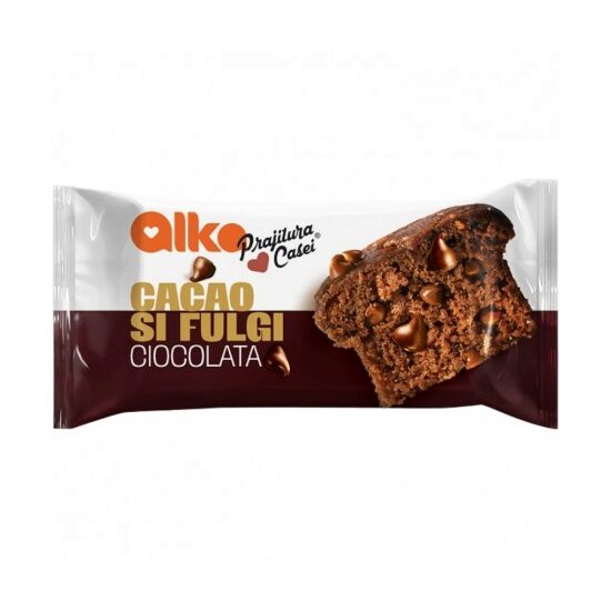 Mini prăjitură Alka, cacao & fulgi, 60 g