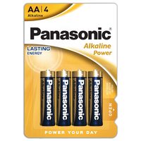 Baterii Panasonic Alkaline AA LR6 – Set 4 bucăți