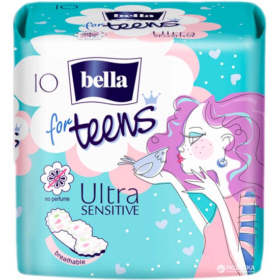 Absorbante zilnice Bella for Teens Sensitive, 10 bucăți