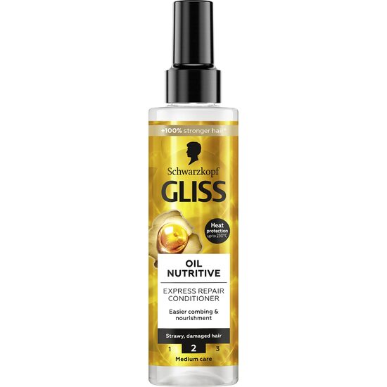 Balsam de reparare Gliss Express, Oil Nutritive, 200ml