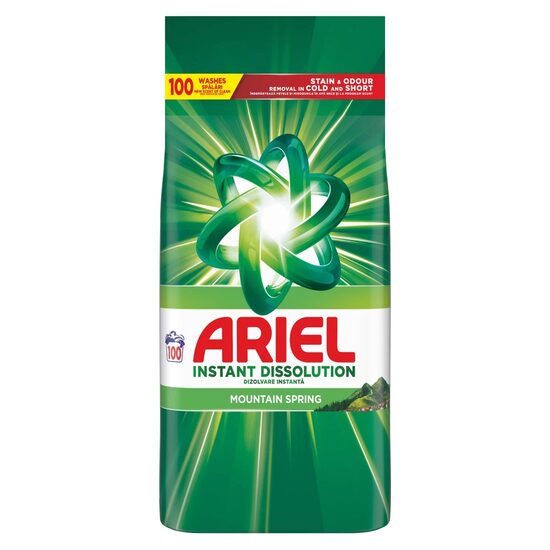 Detergent automat Ariel Mountain Spring – 6.5 kg, 100 spălări