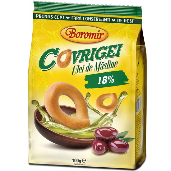Covrigei Superiori cu Ulei de Măsline Boromir, 100g