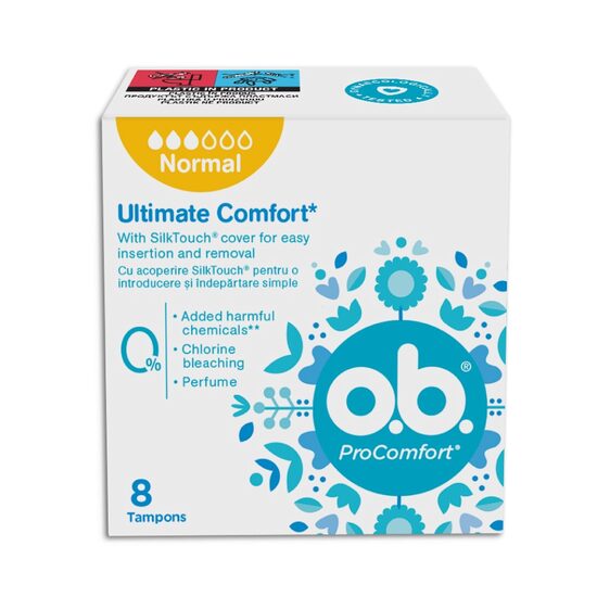 Tampoane OB ProComfort Normal, 8 bucăți/set