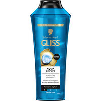 Șampon Gliss Aqua Revive, pentru păr normal sau uscat, cu alge marine, 400ml