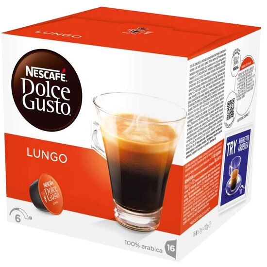 Capsule cafea Nescafé Dolce Gusto Lungo, 16 capsule, 112 g