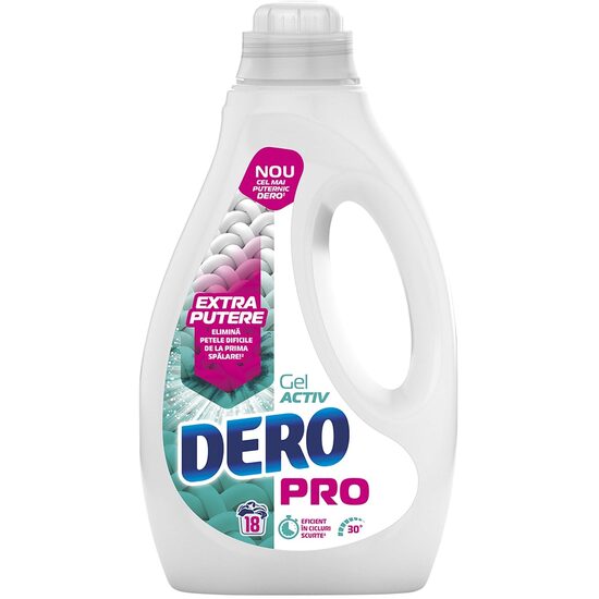 Detergent gel pentru rufe Dero Pro Aktiv 900 ml