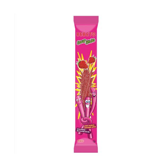 Jeleu Bebeto Sticks cu Aromă de Căpșuni, 30g