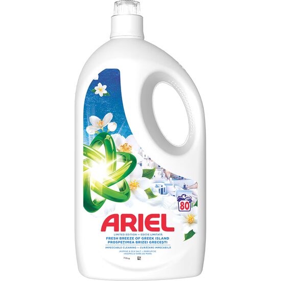 Detergent lichid Ariel Breeze of Greek Islands – 3.6 L, 80 spălări