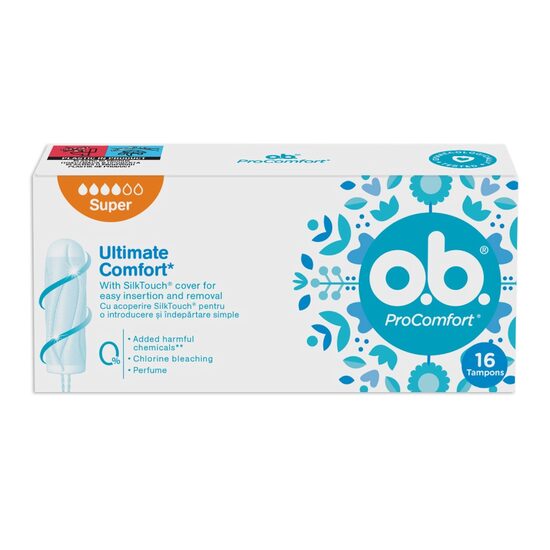 Tampoane OB ProComfort Super, 16 bucăți/set