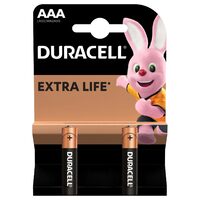 Baterii Duracell Basic AAA, 1 ⁠.5 V, pachet 2 bucăți, alcaline