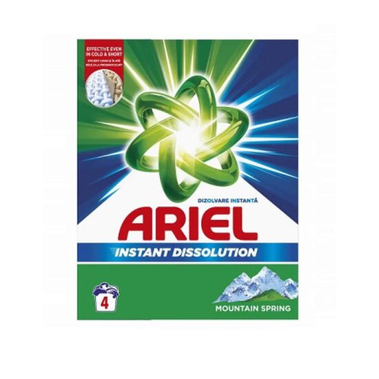 Detergent pudră pentru rufe Ariel Mountain Spring, automat, 300 g
