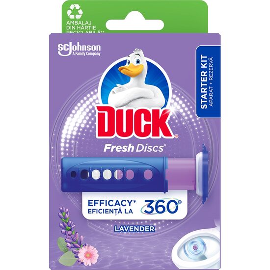 Duck Fresh 6 Discs, Lavandă, 36ml