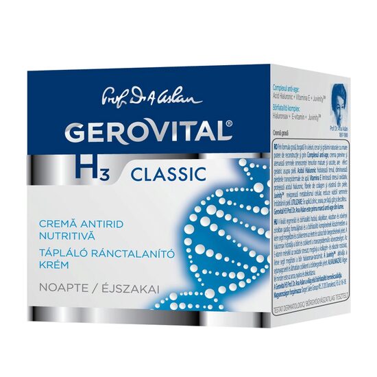 Cremă Anti-Rid Gerovital H3 Classic, nutritivă, noapte, 50ml
