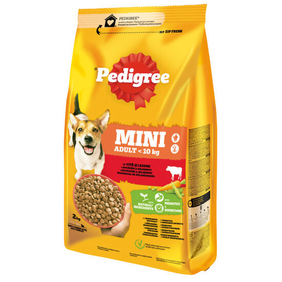 Hrană câini Pedigree Vital, Talie Mică, Vită, 2 kg