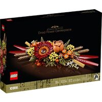 Jucărie LEGO Icons Ornamente din flori uscate – set decorativ