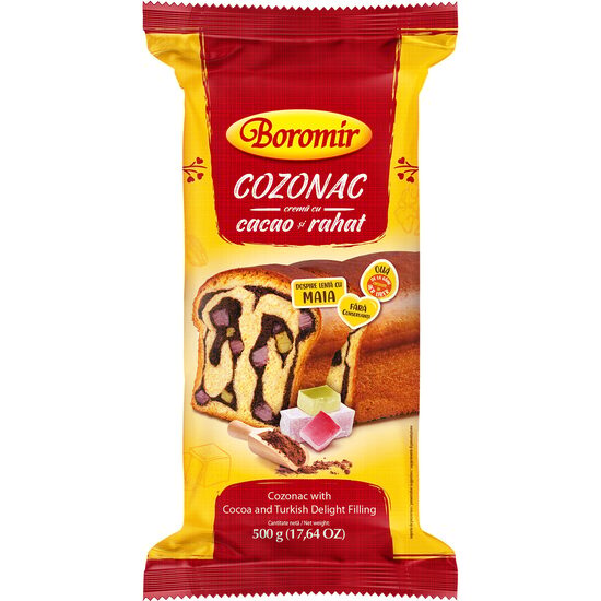 Cozonac Boromir Cacao & Rahat 500 g
