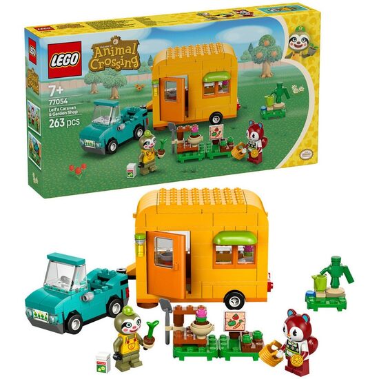 LEGO Animal Crossing – Caravană & Excursie cu Leif