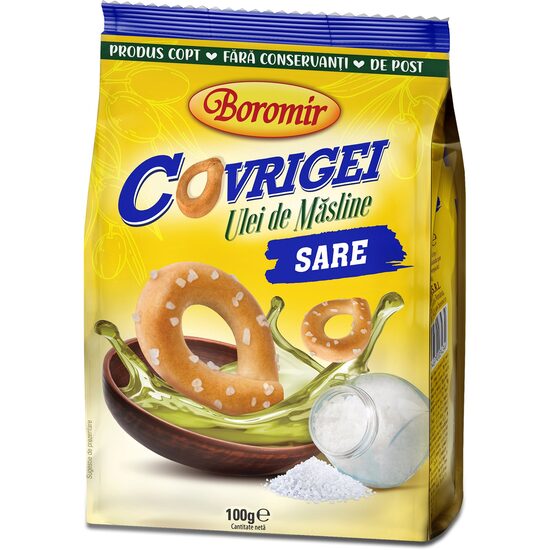 Covrigei Superiori cu Sare Boromir, 100g