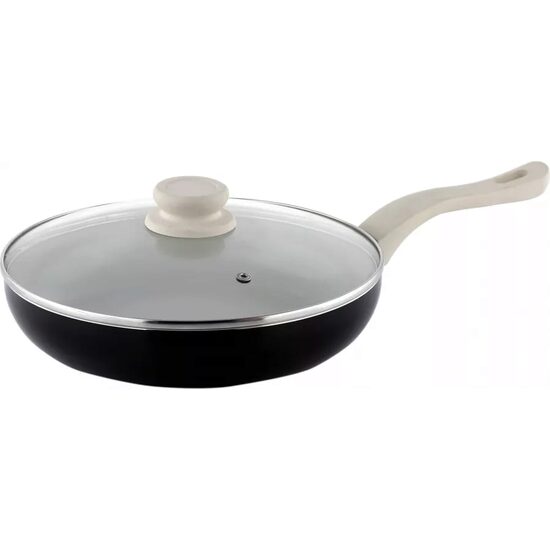 Tigaie ceramica Ertone MN822 22 cm capac sticla inclus