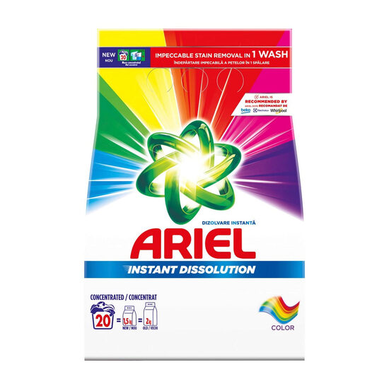 Detergent pudră pentru rufe Ariel Color, automat, 1.5Kg