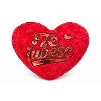 Pernă în formă de inimă cu mesaj, diferite modele