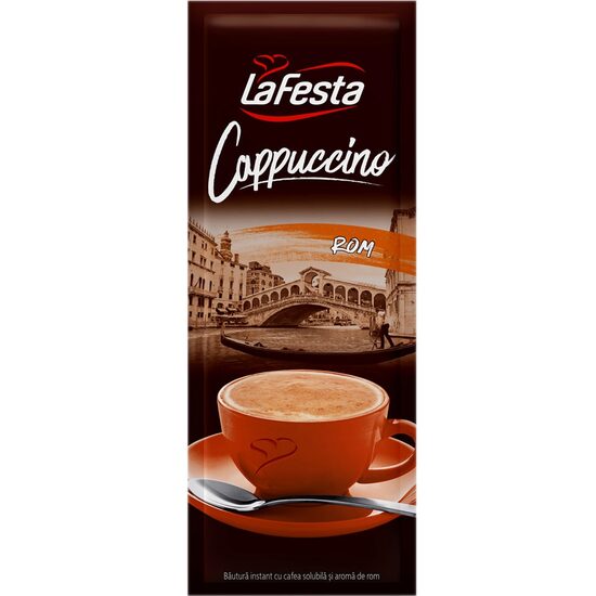 Cappuccino La Festa cu Aromă de Rom, Plic 12.5g