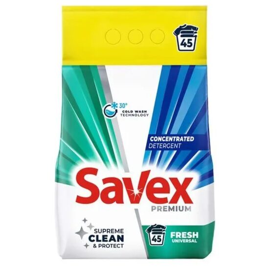 DET.SAVEX 3.6KG PREMIUM FRESH 45 SPALARI