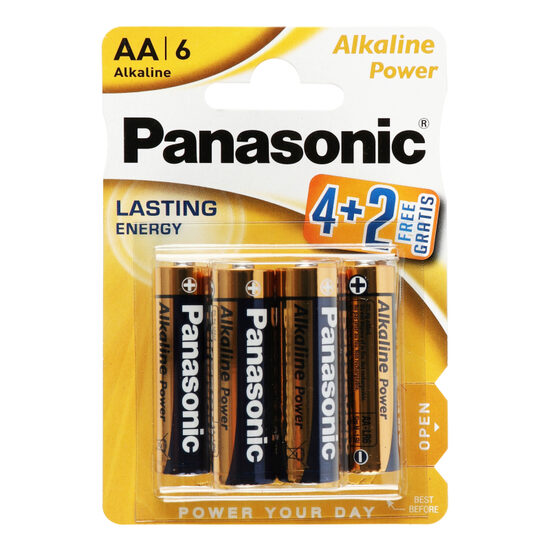 Baterii Panasonic AA LR6 – Set 6 bucăți