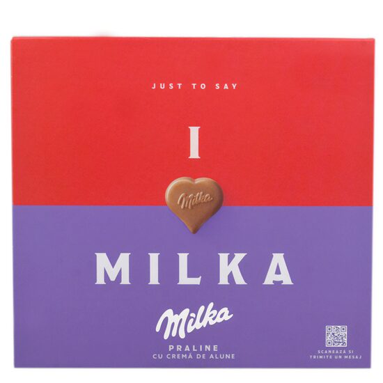 Bomboane Milka cu alune – 110 g