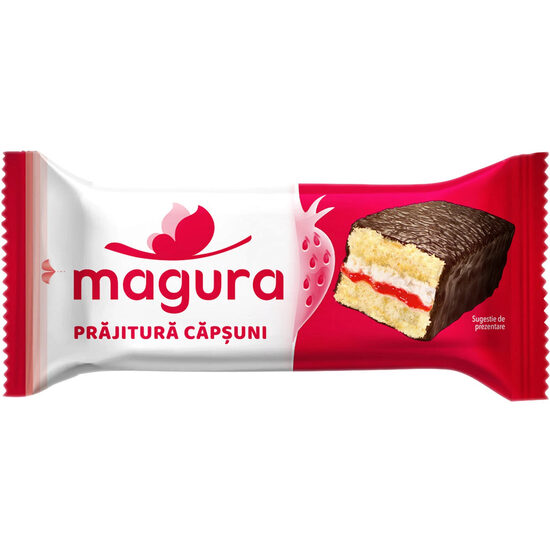 Prăjitură Măgura Căpșuni 35 g
