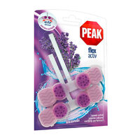 Odorizant WC Peak Flex Activ, Lavandă, pachet 2x48g